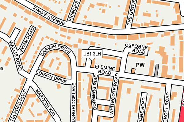 UB1 3LH map - OS OpenMap – Local (Ordnance Survey) UB1 3LH map - OS OpenMap – Local (Ordnance Survey)