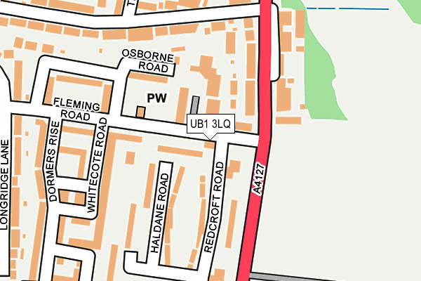 UB1 3LQ map - OS OpenMap – Local (Ordnance Survey) UB1 3LQ map - OS OpenMap – Local (Ordnance Survey)