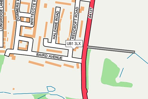 UB1 3LX map - OS OpenMap – Local (Ordnance Survey) UB1 3LX map - OS OpenMap – Local (Ordnance Survey)