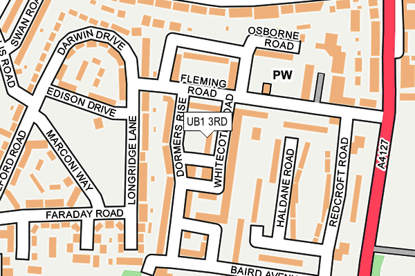 UB1 3RD map - OS OpenMap – Local (Ordnance Survey) UB1 3RD map - OS OpenMap – Local (Ordnance Survey)