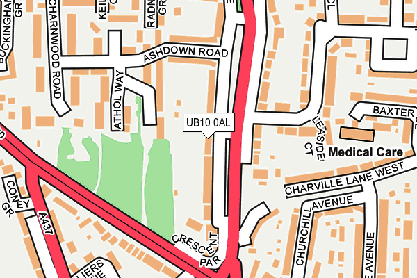 UB10 0AL map - OS OpenMap – Local (Ordnance Survey) UB10 0AL map - OS OpenMap – Local (Ordnance Survey)