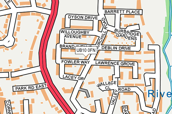 UB10 0FN map - OS OpenMap – Local (Ordnance Survey) UB10 0FN map - OS OpenMap – Local (Ordnance Survey)