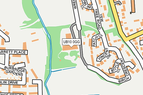 UB10 0GG map - OS OpenMap – Local (Ordnance Survey) UB10 0GG map - OS OpenMap – Local (Ordnance Survey)