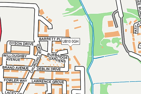 UB10 0GH map - OS OpenMap – Local (Ordnance Survey) UB10 0GH map - OS OpenMap – Local (Ordnance Survey)