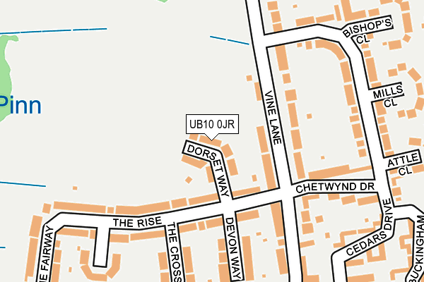 UB10 0JR map - OS OpenMap – Local (Ordnance Survey) UB10 0JR map - OS OpenMap – Local (Ordnance Survey)