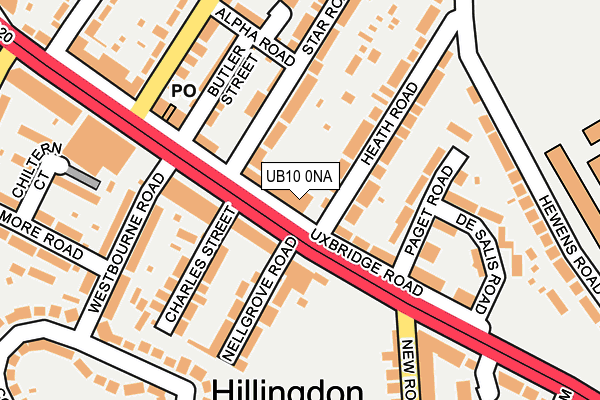 UB10 0NA map - OS OpenMap – Local (Ordnance Survey) UB10 0NA map - OS OpenMap – Local (Ordnance Survey)