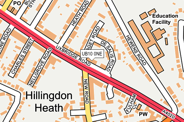 UB10 0NE map - OS OpenMap – Local (Ordnance Survey) UB10 0NE map - OS OpenMap – Local (Ordnance Survey)