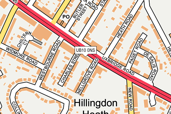 UB10 0NS map - OS OpenMap – Local (Ordnance Survey) UB10 0NS map - OS OpenMap – Local (Ordnance Survey)