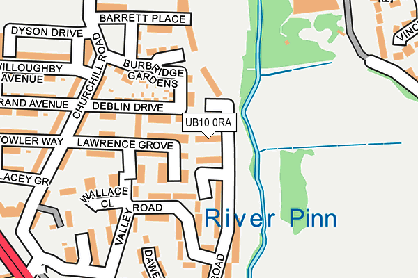 UB10 0RA map - OS OpenMap – Local (Ordnance Survey) UB10 0RA map - OS OpenMap – Local (Ordnance Survey)