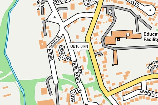 UB10 0RN map - OS OpenMap – Local (Ordnance Survey) UB10 0RN map - OS OpenMap – Local (Ordnance Survey)
