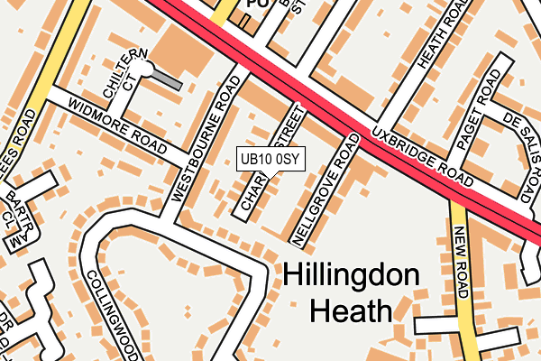 UB10 0SY map - OS OpenMap – Local (Ordnance Survey) UB10 0SY map - OS OpenMap – Local (Ordnance Survey)