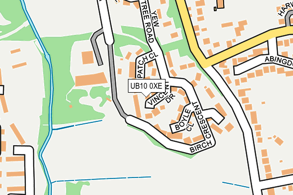 UB10 0XE map - OS OpenMap – Local (Ordnance Survey) UB10 0XE map - OS OpenMap – Local (Ordnance Survey)