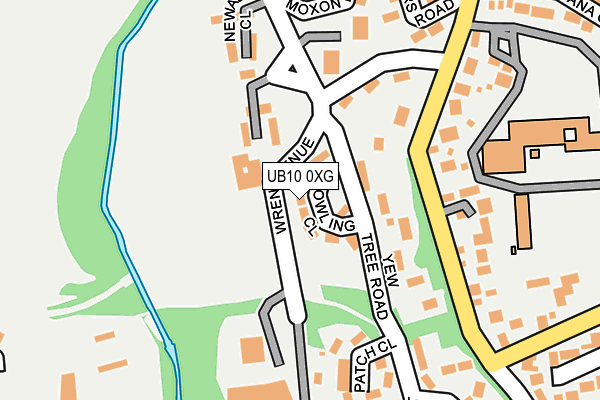 UB10 0XG map - OS OpenMap – Local (Ordnance Survey) UB10 0XG map - OS OpenMap – Local (Ordnance Survey)