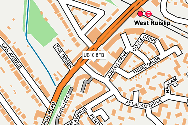 UB10 8FB map - OS OpenMap – Local (Ordnance Survey) UB10 8FB map - OS OpenMap – Local (Ordnance Survey)