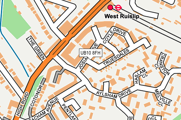 UB10 8FH map - OS OpenMap – Local (Ordnance Survey) UB10 8FH map - OS OpenMap – Local (Ordnance Survey)