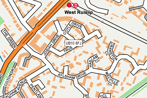 UB10 8FJ map - OS OpenMap – Local (Ordnance Survey) UB10 8FJ map - OS OpenMap – Local (Ordnance Survey)