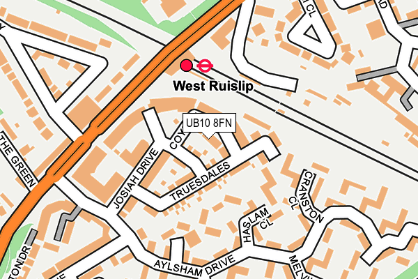UB10 8FN map - OS OpenMap – Local (Ordnance Survey) UB10 8FN map - OS OpenMap – Local (Ordnance Survey)