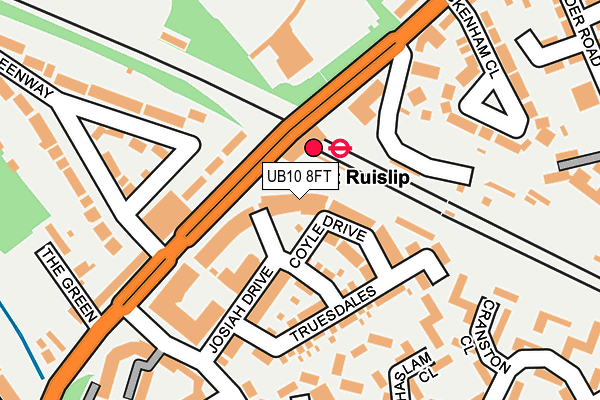 UB10 8FT map - OS OpenMap – Local (Ordnance Survey) UB10 8FT map - OS OpenMap – Local (Ordnance Survey)