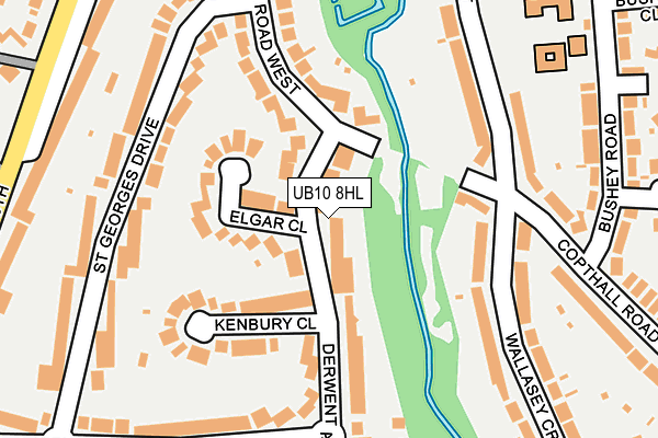 UB10 8HL map - OS OpenMap – Local (Ordnance Survey) UB10 8HL map - OS OpenMap – Local (Ordnance Survey)