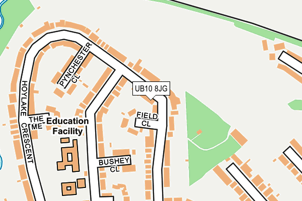 UB10 8JG map - OS OpenMap – Local (Ordnance Survey) UB10 8JG map - OS OpenMap – Local (Ordnance Survey)