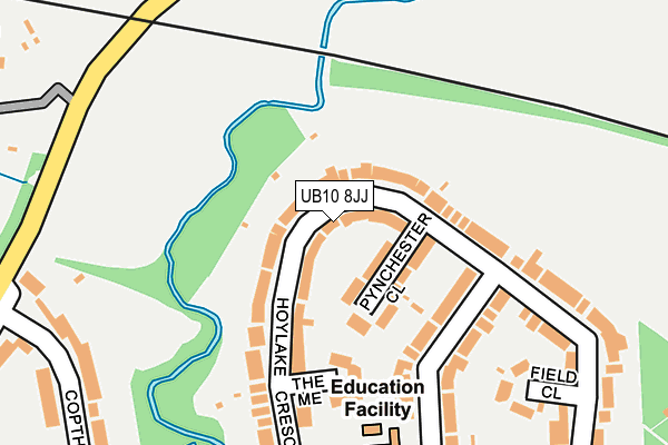 UB10 8JJ map - OS OpenMap – Local (Ordnance Survey) UB10 8JJ map - OS OpenMap – Local (Ordnance Survey)