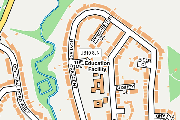 UB10 8JN map - OS OpenMap – Local (Ordnance Survey)