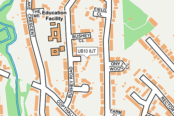 UB10 8JT map - OS OpenMap – Local (Ordnance Survey) UB10 8JT map - OS OpenMap – Local (Ordnance Survey)