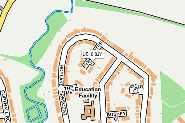 UB10 8JY map - OS OpenMap – Local (Ordnance Survey) UB10 8JY map - OS OpenMap – Local (Ordnance Survey)