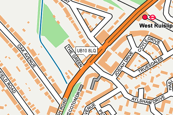 UB10 8LQ map - OS OpenMap – Local (Ordnance Survey) UB10 8LQ map - OS OpenMap – Local (Ordnance Survey)