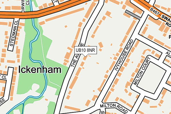 UB10 8NR map - OS OpenMap – Local (Ordnance Survey) UB10 8NR map - OS OpenMap – Local (Ordnance Survey)