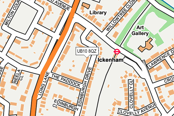 UB10 8QZ map - OS OpenMap – Local (Ordnance Survey) UB10 8QZ map - OS OpenMap – Local (Ordnance Survey)