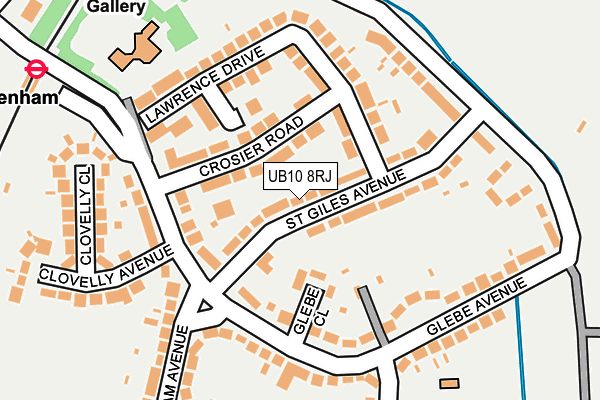 UB10 8RJ map - OS OpenMap – Local (Ordnance Survey) UB10 8RJ map - OS OpenMap – Local (Ordnance Survey)