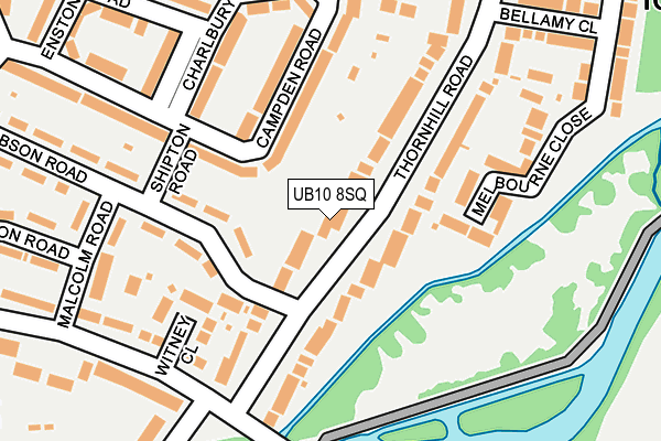 UB10 8SQ map - OS OpenMap – Local (Ordnance Survey) UB10 8SQ map - OS OpenMap – Local (Ordnance Survey)