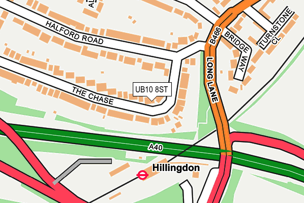 UB10 8ST map - OS OpenMap – Local (Ordnance Survey) UB10 8ST map - OS OpenMap – Local (Ordnance Survey)