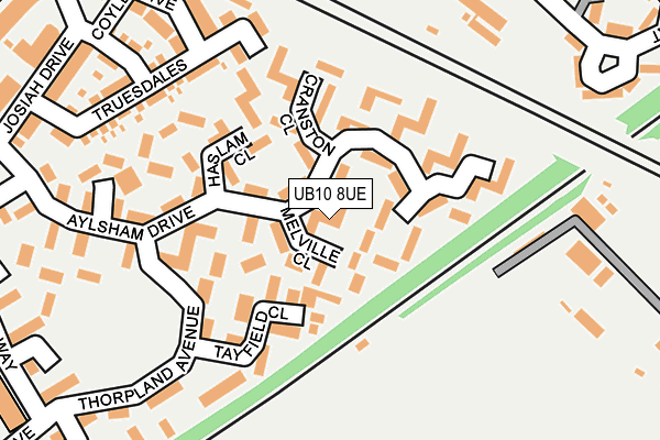 UB10 8UE map - OS OpenMap – Local (Ordnance Survey) UB10 8UE map - OS OpenMap – Local (Ordnance Survey)