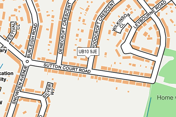 UB10 9JE map - OS OpenMap – Local (Ordnance Survey) UB10 9JE map - OS OpenMap – Local (Ordnance Survey)