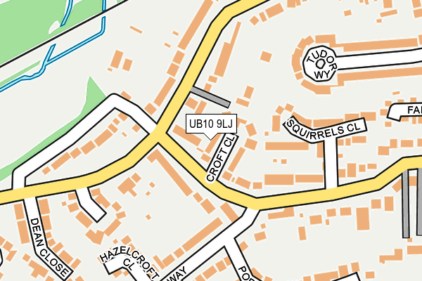UB10 9LJ map - OS OpenMap – Local (Ordnance Survey) UB10 9LJ map - OS OpenMap – Local (Ordnance Survey)