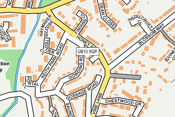 UB10 9QP map - OS OpenMap – Local (Ordnance Survey) UB10 9QP map - OS OpenMap – Local (Ordnance Survey)