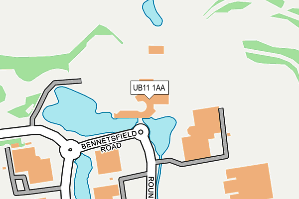 UB11 1AA map - OS OpenMap – Local (Ordnance Survey) UB11 1AA map - OS OpenMap – Local (Ordnance Survey)