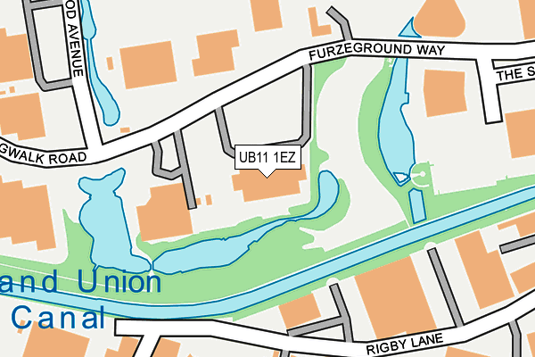 UB11 1EZ map - OS OpenMap – Local (Ordnance Survey) UB11 1EZ map - OS OpenMap – Local (Ordnance Survey)