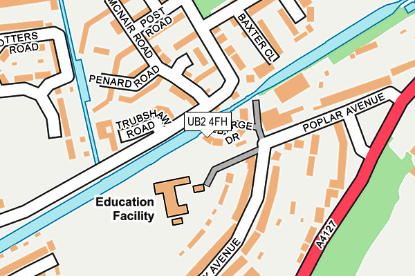 UB2 4FH map - OS OpenMap – Local (Ordnance Survey) UB2 4FH map - OS OpenMap – Local (Ordnance Survey)