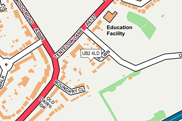 UB2 4LD map - OS OpenMap – Local (Ordnance Survey) UB2 4LD map - OS OpenMap – Local (Ordnance Survey)