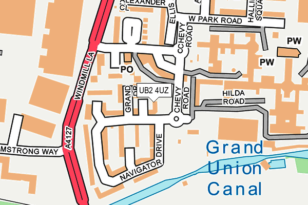 UB2 4UZ map - OS OpenMap – Local (Ordnance Survey) UB2 4UZ map - OS OpenMap – Local (Ordnance Survey)