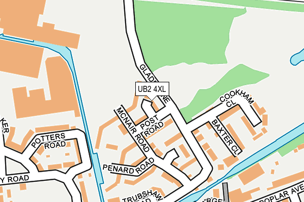 UB2 4XL map - OS OpenMap – Local (Ordnance Survey) UB2 4XL map - OS OpenMap – Local (Ordnance Survey)