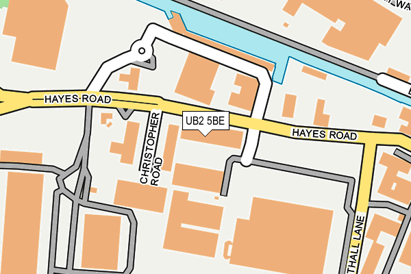 UB2 5BE map - OS OpenMap – Local (Ordnance Survey) UB2 5BE map - OS OpenMap – Local (Ordnance Survey)