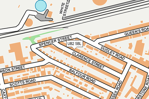 UB2 5BL map - OS OpenMap – Local (Ordnance Survey) UB2 5BL map - OS OpenMap – Local (Ordnance Survey)