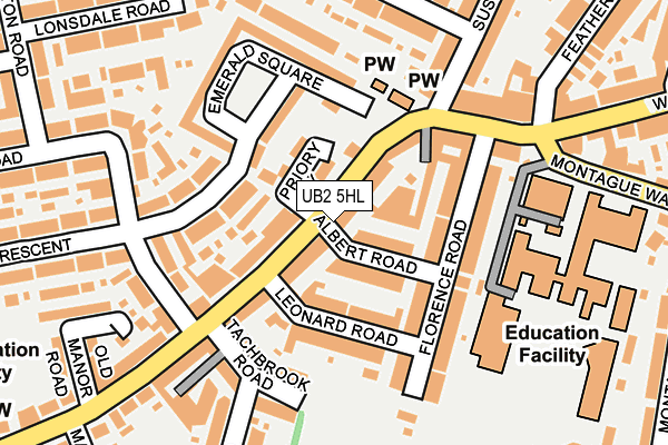 UB2 5HL map - OS OpenMap – Local (Ordnance Survey) UB2 5HL map - OS OpenMap – Local (Ordnance Survey)