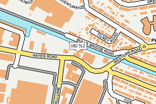 UB2 5LZ map - OS OpenMap – Local (Ordnance Survey) UB2 5LZ map - OS OpenMap – Local (Ordnance Survey)