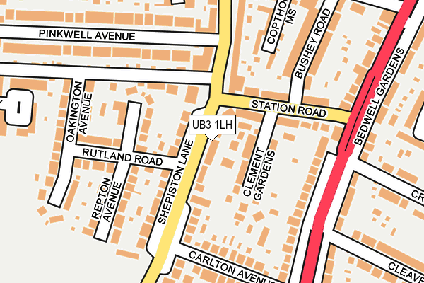 UB3 1LH map - OS OpenMap – Local (Ordnance Survey) UB3 1LH map - OS OpenMap – Local (Ordnance Survey)