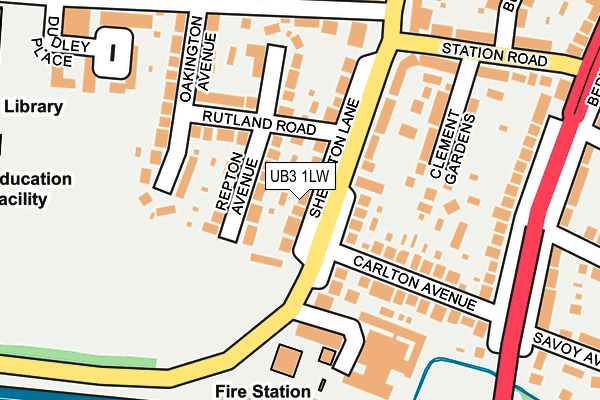 UB3 1LW map - OS OpenMap – Local (Ordnance Survey) UB3 1LW map - OS OpenMap – Local (Ordnance Survey)